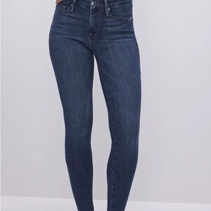 Good American Blue Skinny Jeans High-Rise Stretch